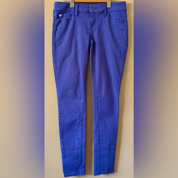 Guess| VTG Purple Stretch Denim Streetwear Jeans w/ Smooth Finish Sz 29 - Picture 1 of 7
